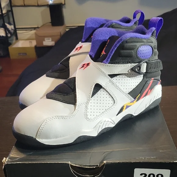 Air Jordan 8 Retro BP (PS) Rare "Three-Peat" (2015) B3Y/G4.5 NEW W/OG BOX - Picture 2 of 11